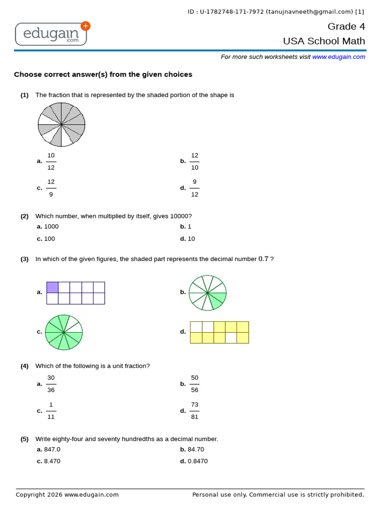 Grade4-1782748-171-7972.q | PDF | Numbers | Mathematical Concepts