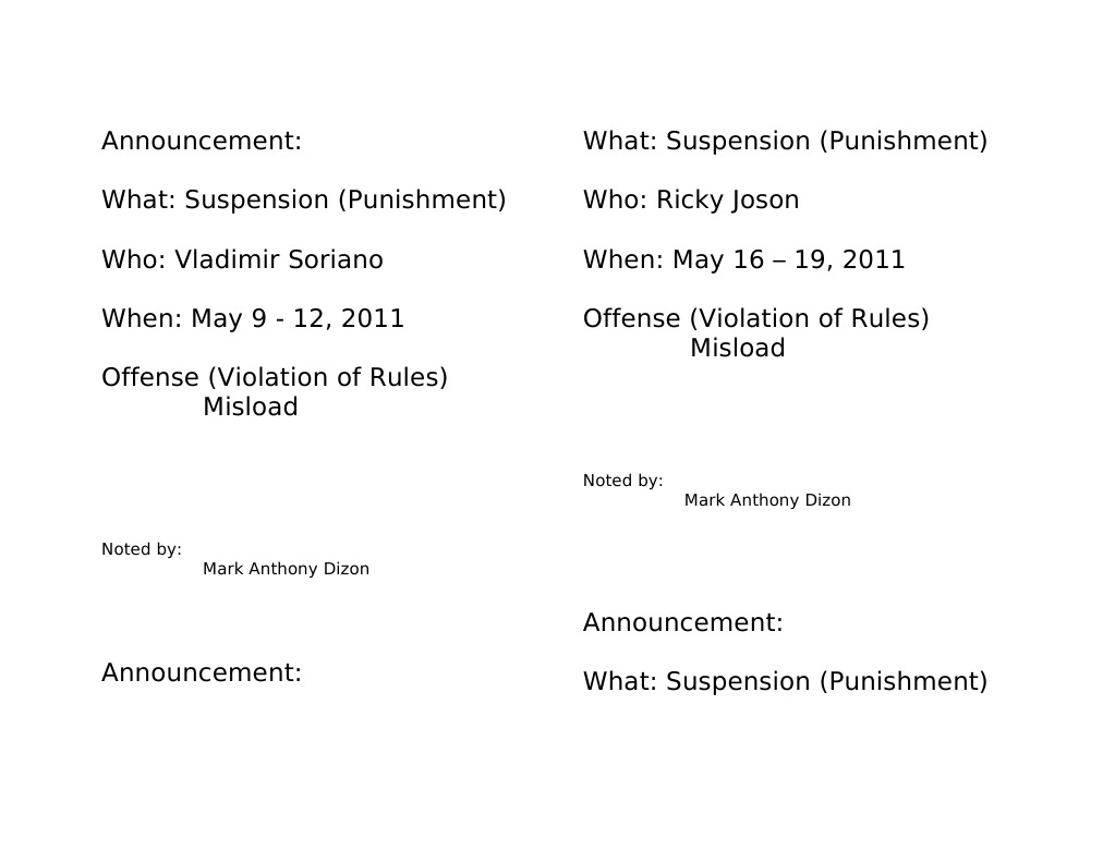 Announcement | PDF