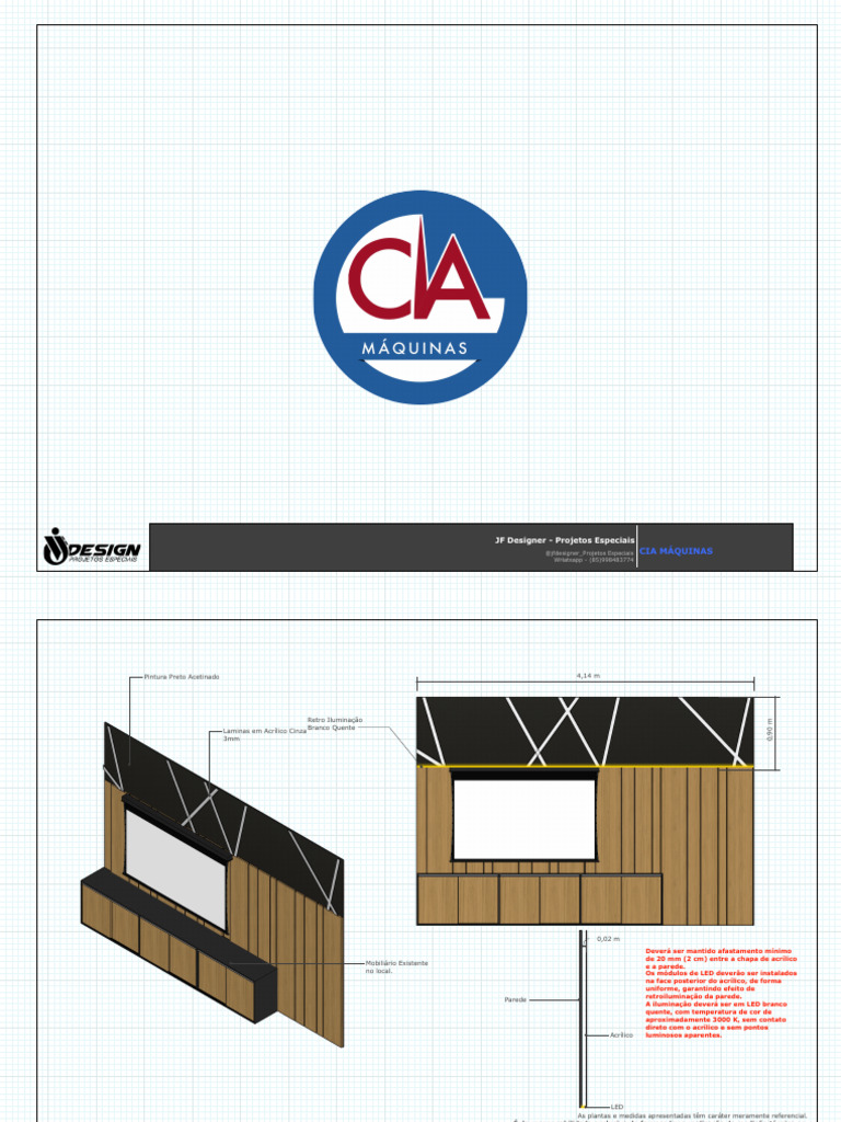 Detalhamento CIA Máquinas | PDF | Tinta | Design gráfico