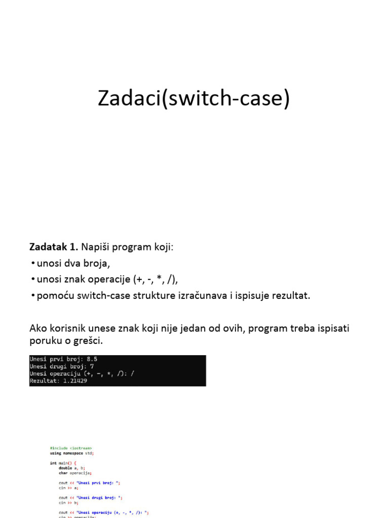 Switch Case | PDF