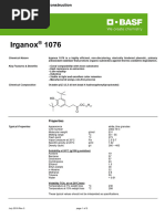 Irganox+1076 TDS EN | PDF | Antioxidant | Materials