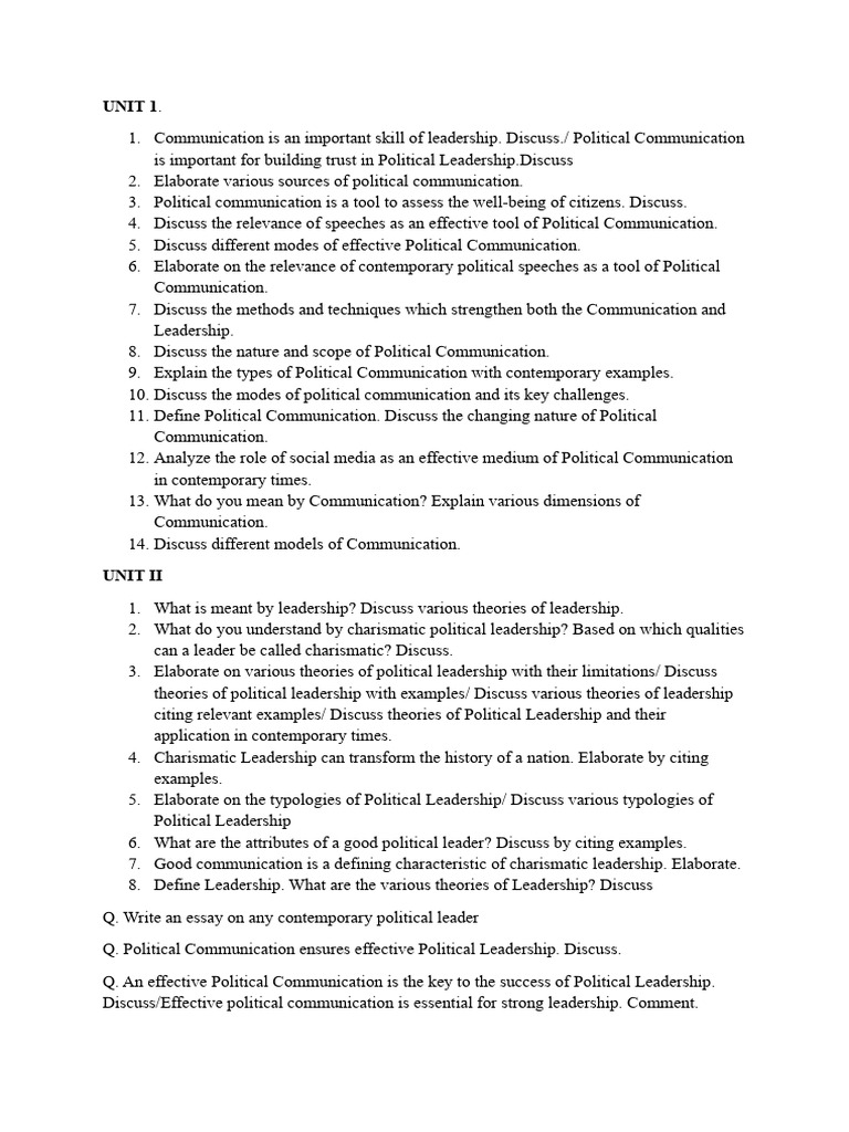 UNIT 1 n 2 PYQ | PDF