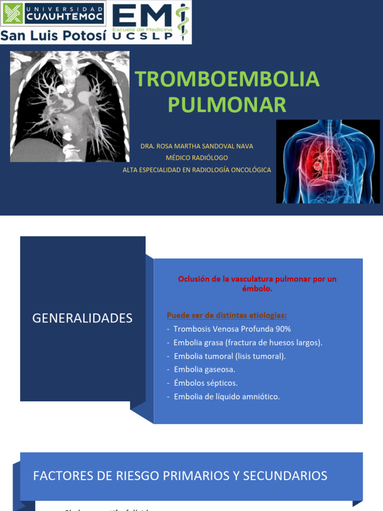 Tep | PDF | Trombo | Especialidades Medicas