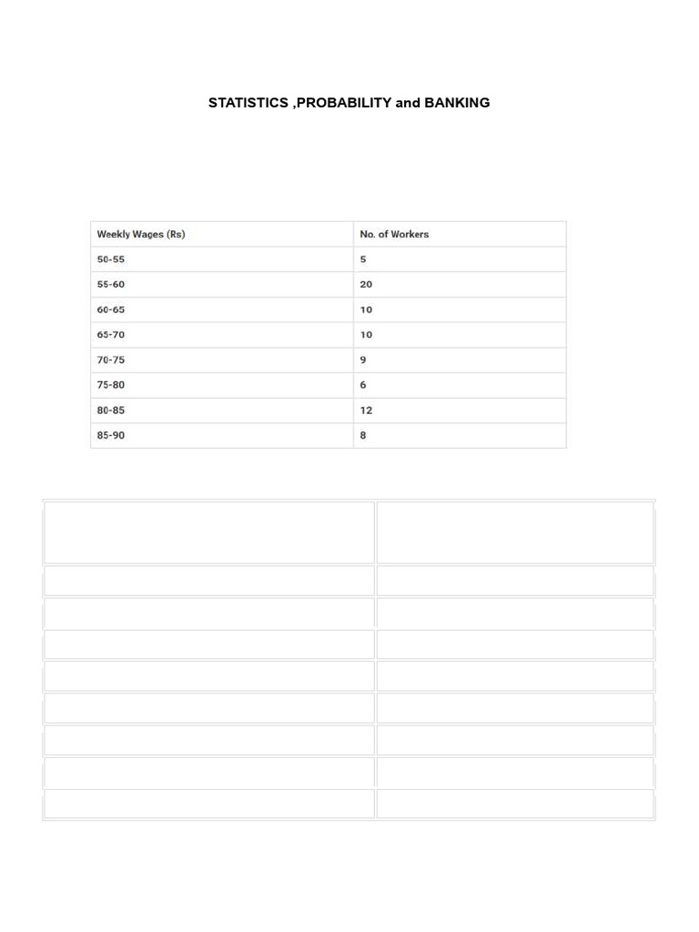 Math Test Stats Prob Qp. | PDF