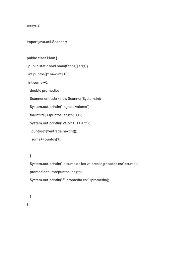 Arrays 2 | PDF