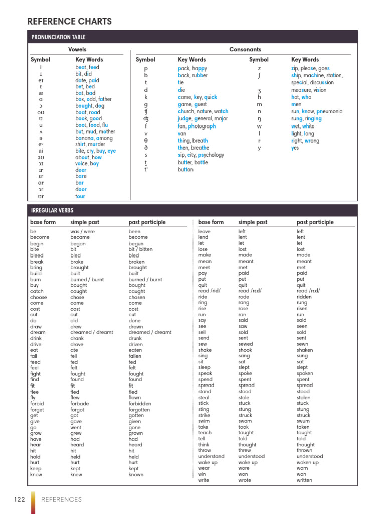 Connectivity Level 3 Teachers Book Reference Charts | PDF | Grammatical ...