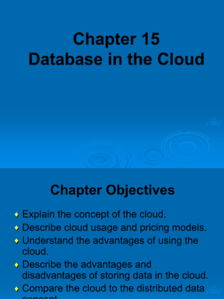 Chapter 15 | PDF | Databases | Cloud Computing
