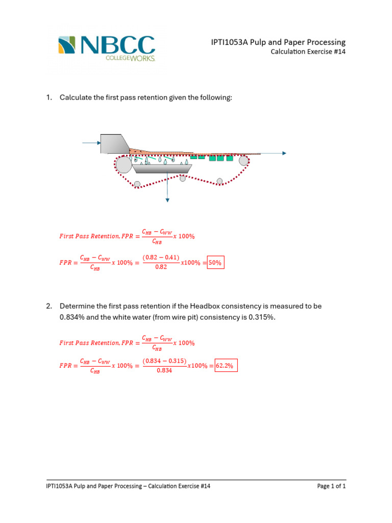 IPTI1053A Calculation Exercise 14 Solutions - 2025 | PDF