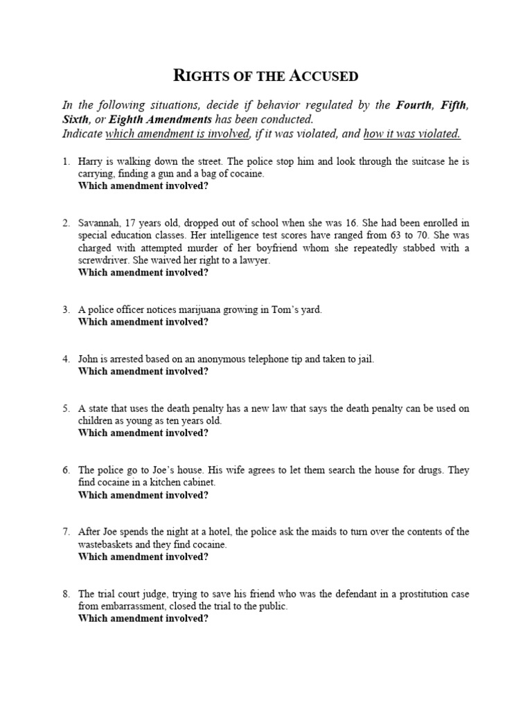 AMENDMENTS | PDF | Witness | Crimes