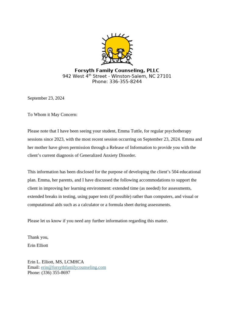 504 School Template | PDF