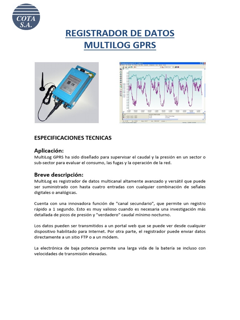 Multilog GPRS | PDF | Sensor | Windows 2000