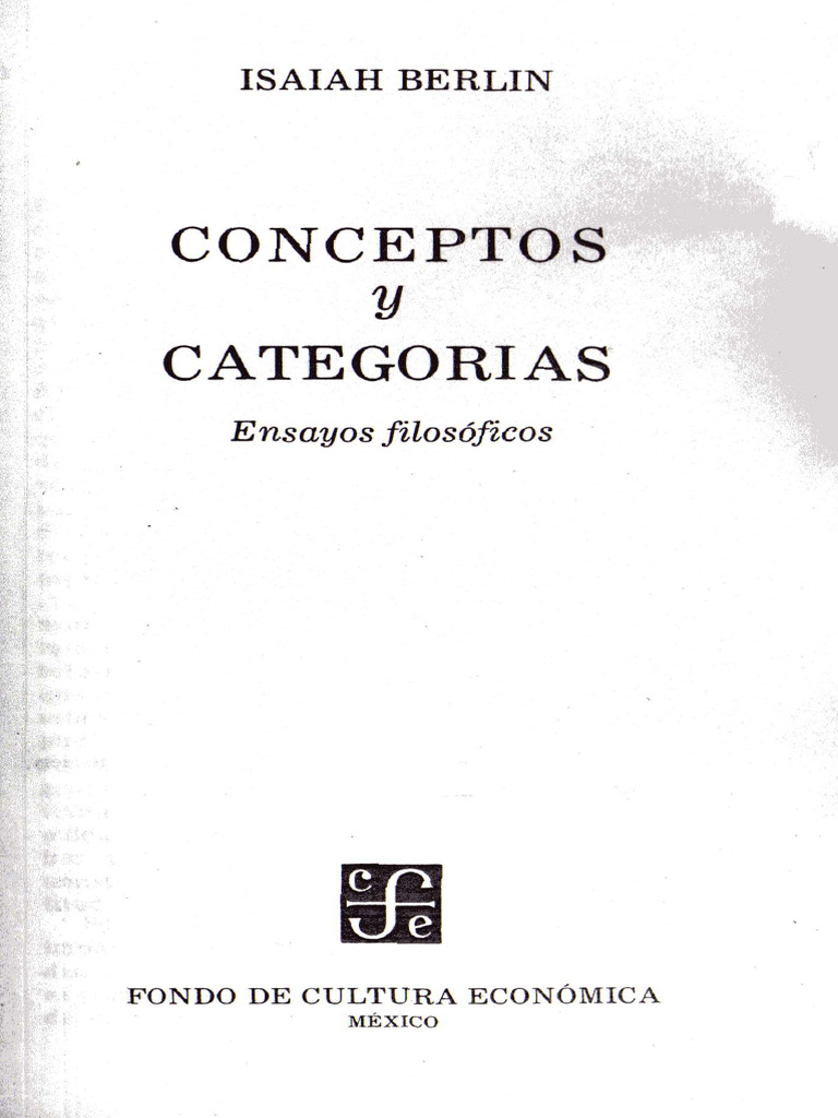 El Objeto de La Filosofía. Berlín, Isaiah - PDF Versión 1 | PDF