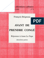 Avant de Prendre Conge 2 Francois Brigneau 1998