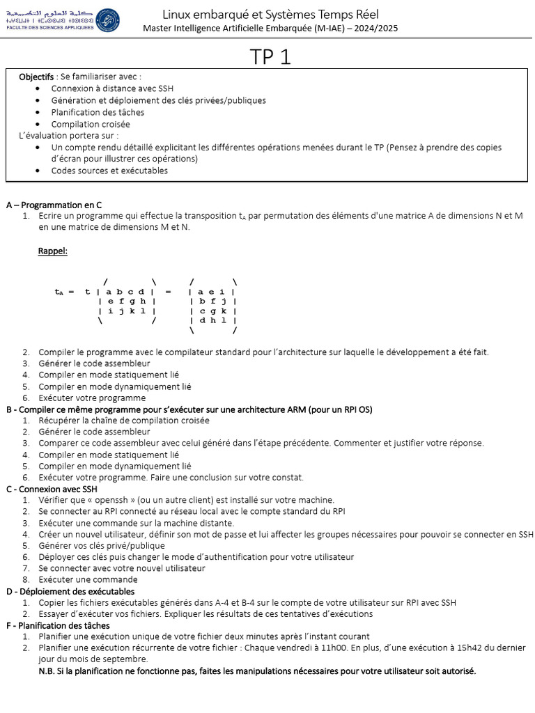 RTOS MIAE-tp 1 | PDF | Enveloppe de protection | Programme informatique