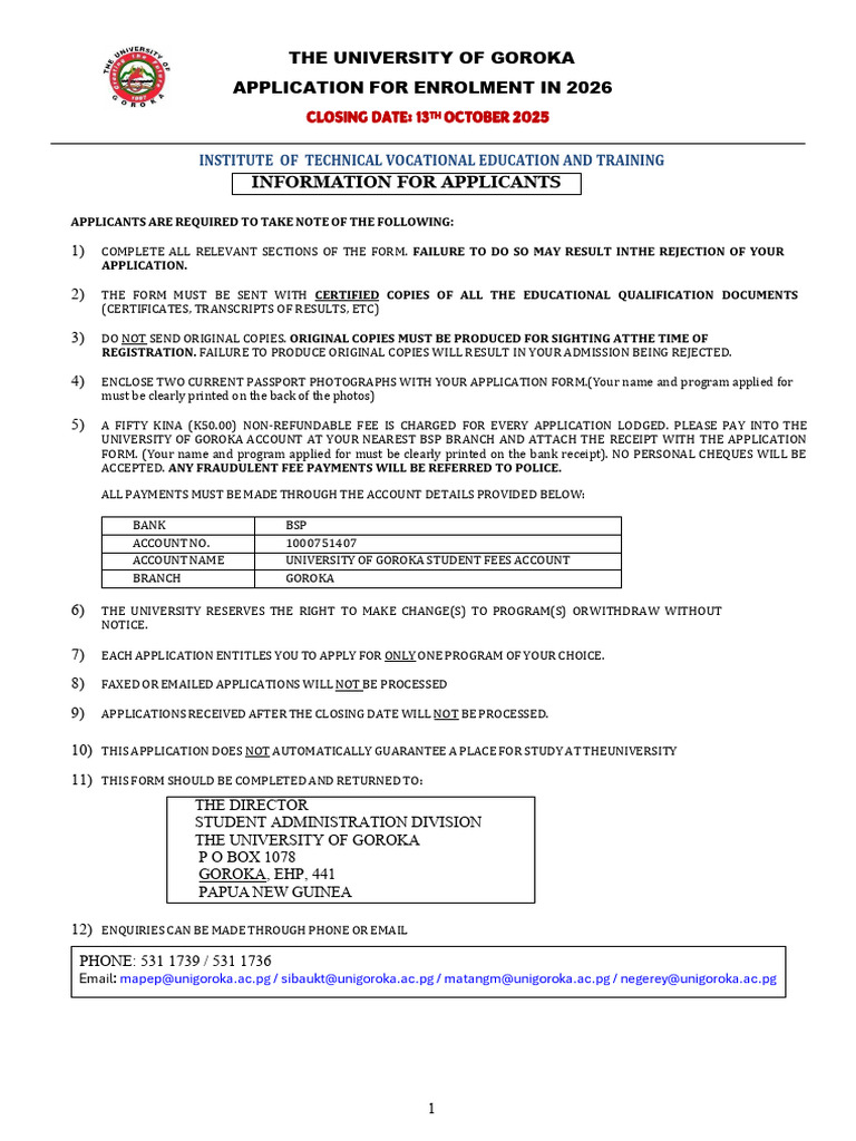 4 Application Form - ITVET - 2026 | PDF | Diploma | Payments