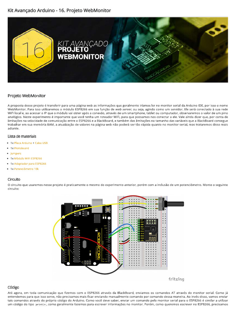 16 Projeto WebMonitor | PDF