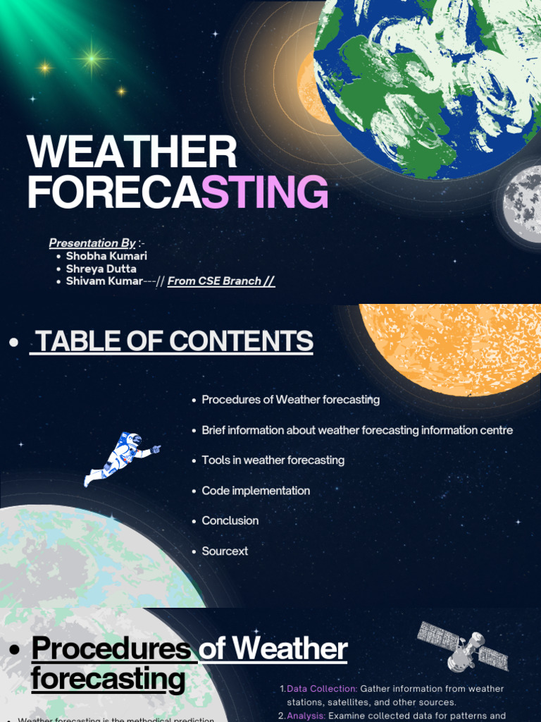 Weather Forecasting | PDF | Weather Forecasting | Numerical Weather ...