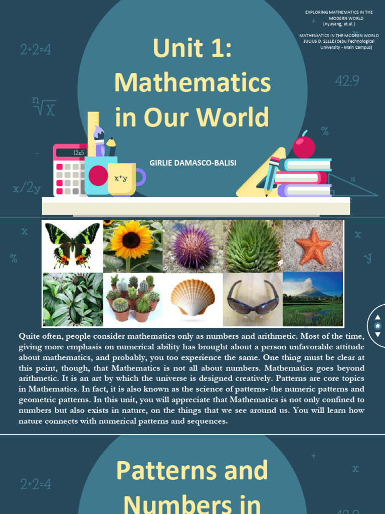 Mathematics in The Modern World | PDF | Pattern | Fractal