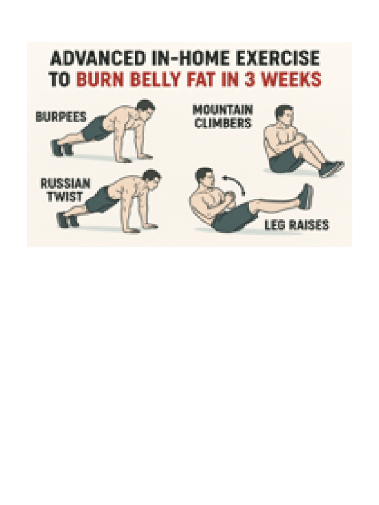 Advanced Belly Fat Workout 3 Weeks | PDF