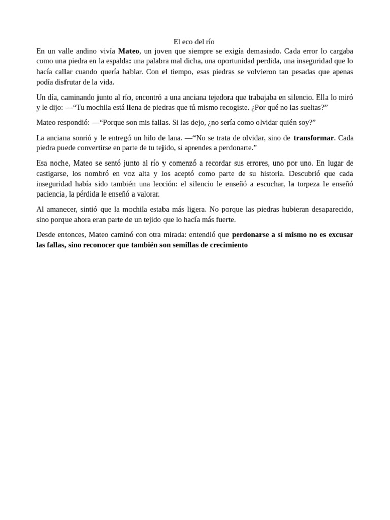 El Eco Del Rio | PDF