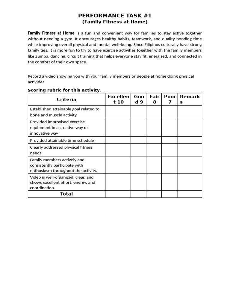 Performance Task 1 | PDF