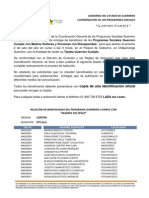 Padrón Guerrero Cumple Región Centro, Municipio Zitlala