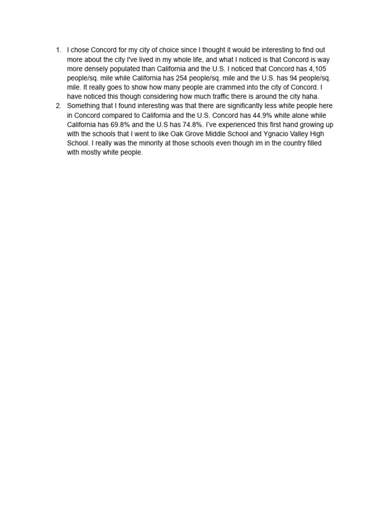 Writing Assignment 1 | PDF