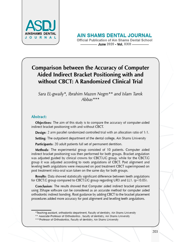 ASDJ Volume 18 Issue 2 Pages 203-210 | PDF | Health Sciences ...