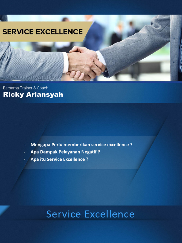 SErvice Excellent | PDF