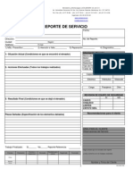 Formato de Reporte en Blanco