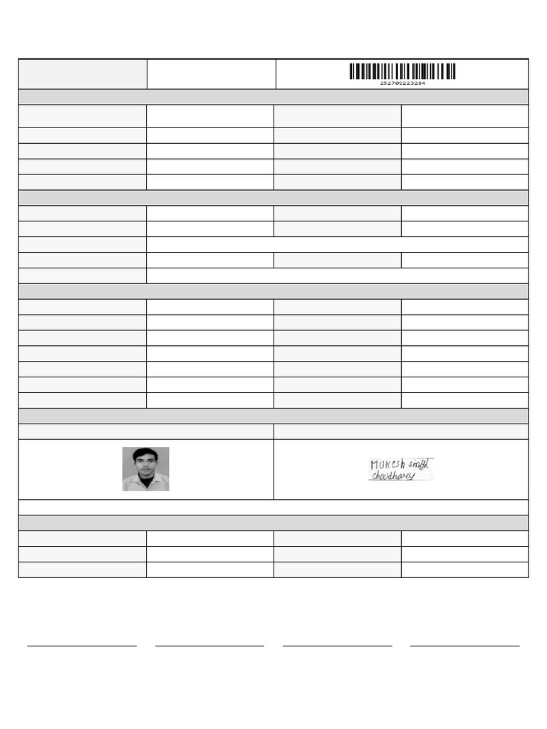 Class IX Student Information Sheet - 2026: School Code: 25023 | PDF ...
