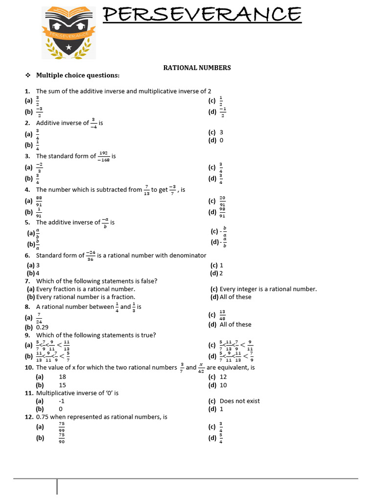 8th Class Maths | PDF | Rational Number | Numbers