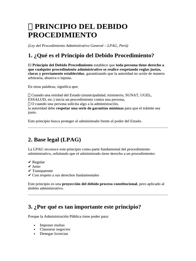 ? Principio Del Debido Procedimiento | PDF | Apelación | Sentencia (ley)