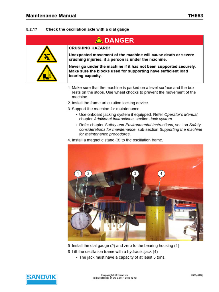 MM Check the Oscillation Axle | PDF
