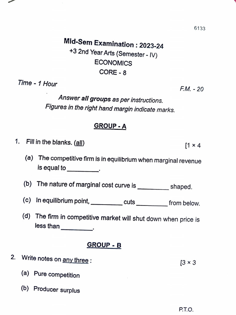 4 Sem Question | PDF
