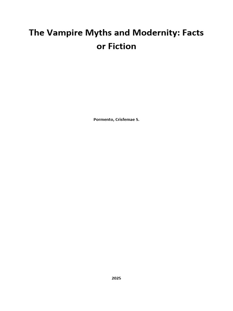 Crisfemae Baby Research | PDF | Vampires | Dracula