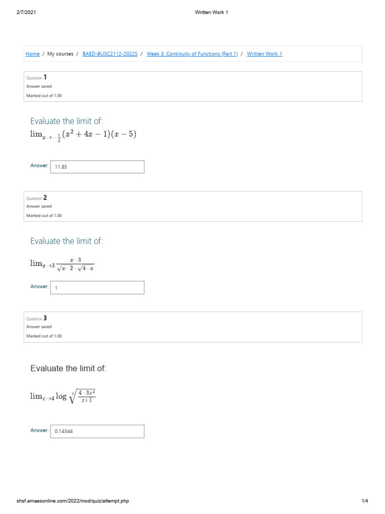 623543693 BUSC2112 Basic Calculus WEEK 1 and WEEK 9 3 | PDF | Function ...