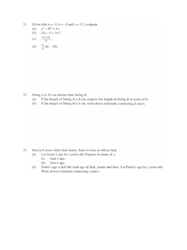 g7 Intro to Algebra HW 2 Tiger | PDF