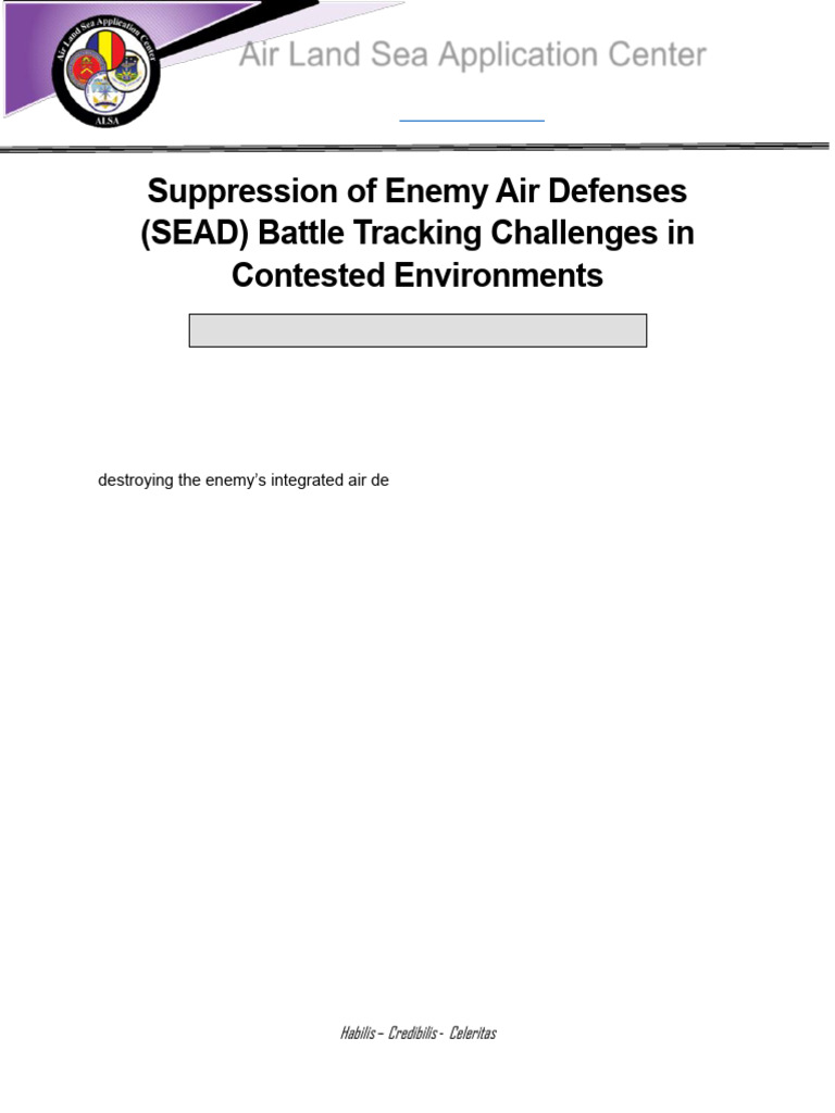 19 (原文) 2021ALSA中心：Suppression of Enemy Air Defenses (SEAD) Battle ...