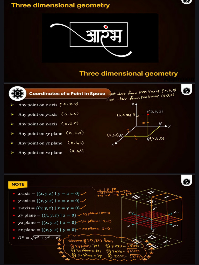 3D Geometry | PDF