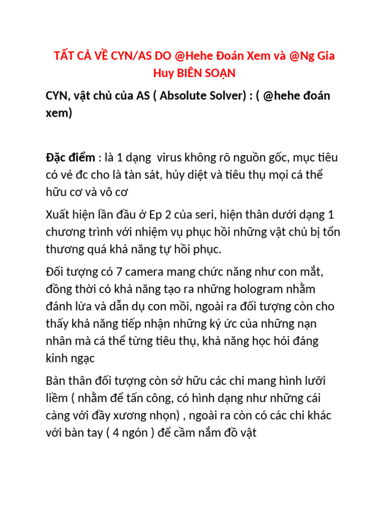 Cyn | PDF