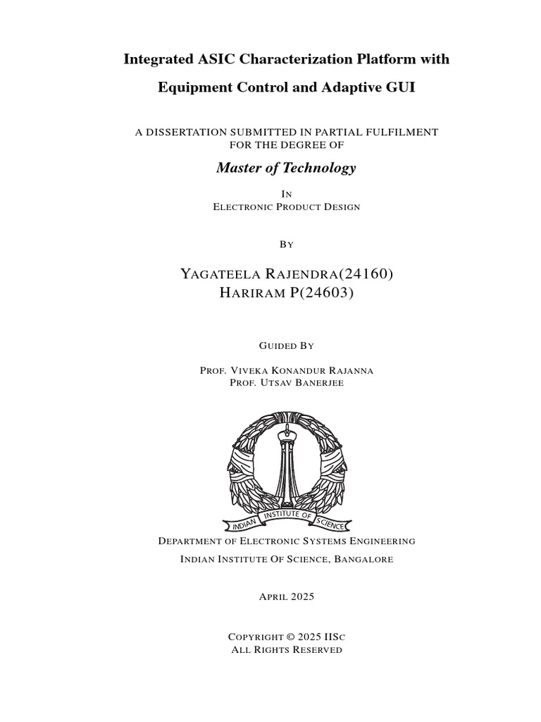 Pre Study Phase Report Rajendra 24160 | PDF | Power Supply | Analogue ...