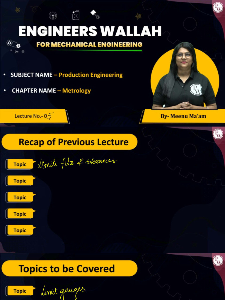 Metrology 05: Class Notes 2 | PDF