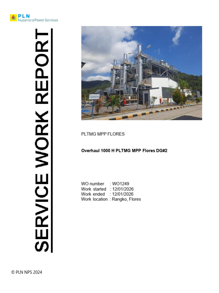 12-01-2026 Pms 1000 Dg#2, PLTMG MPP Flores | PDF | Manufactured Goods ...