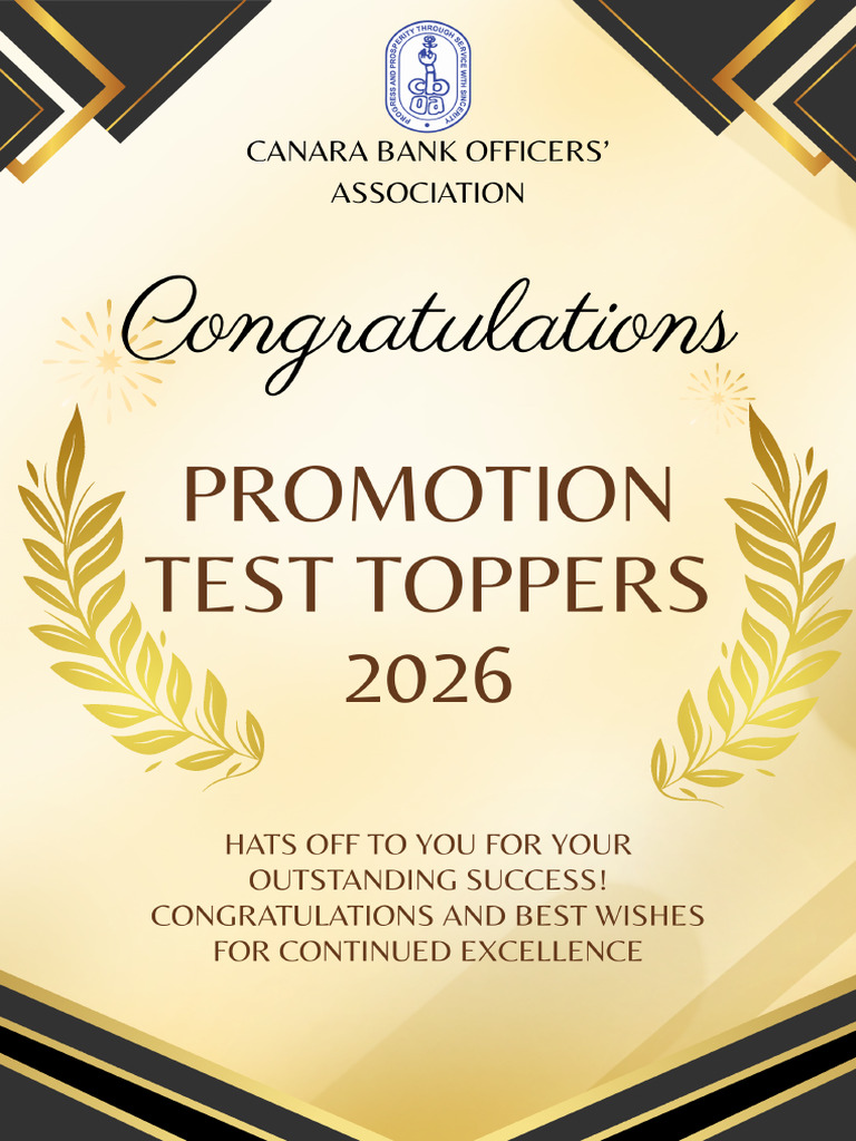 CBOA Promotion Toppers Award-2 | PDF