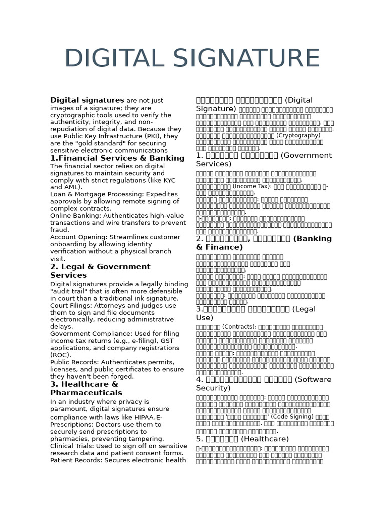 Digital Signature | PDF