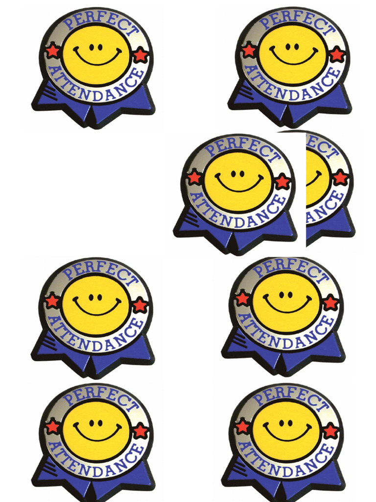 Perfect Attendance Ribbon | PDF