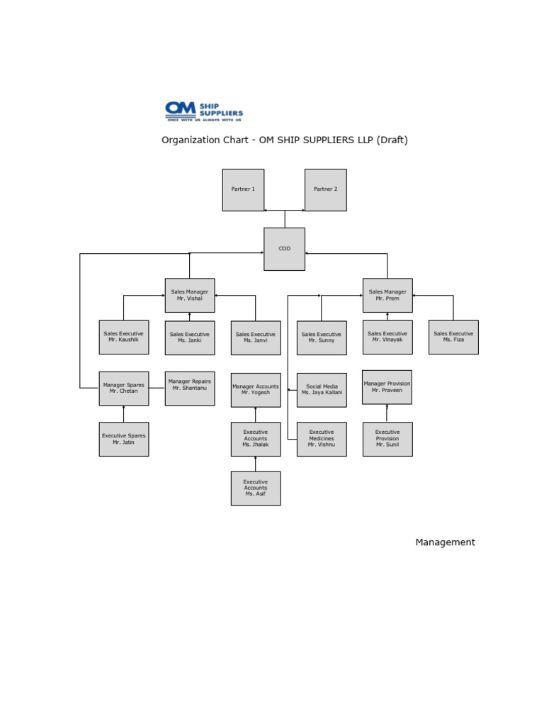 Organization Chart - Draft | PDF
