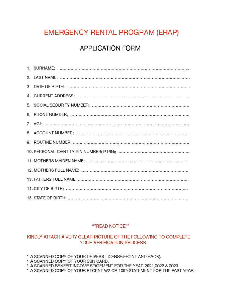 Erap Application | PDF