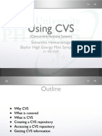 Using CVS: (Concurrent Versions System)